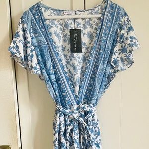 R. Vivimos Prairie Dress in Blue -- flowy and comfortable